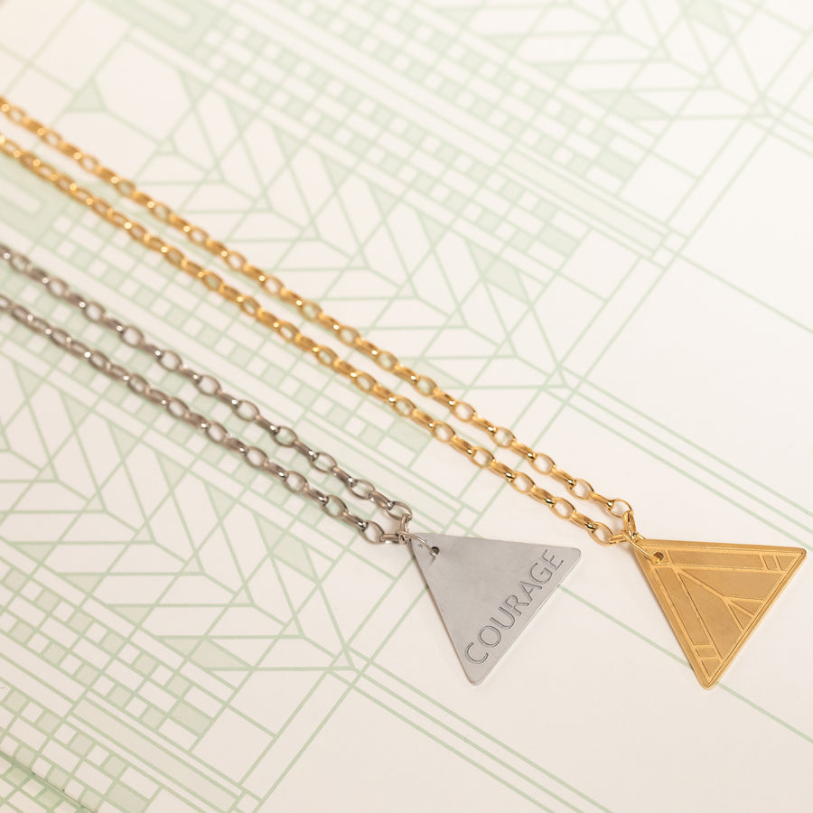 Courage Triangle Necklace