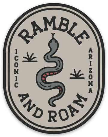 Ramble and Roam Sticker