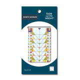 Magnetic bookmark with geometric design on Frank Lloyd Wright packaging