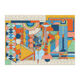 Imperial Hotel Stone Wall Mural 250-Piece Wood Puzzle