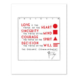 Organic Commandment Print