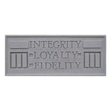 Larkin Plaque - Integrity Loyalty Fidelity