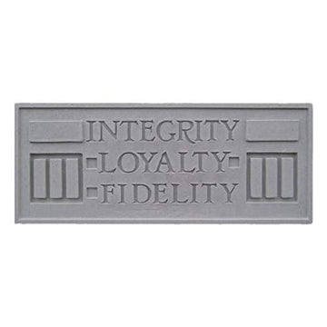 DS Larkin Plaque - Integrity Loyalty Fidelity