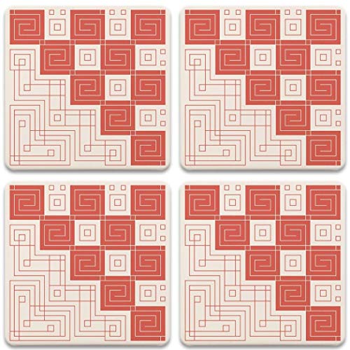Taliesin West Whirling Arrow Coasters, tops of four in set