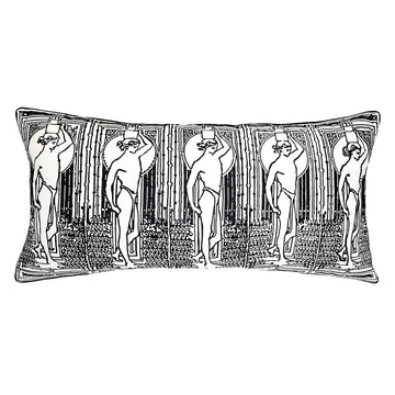 DS House Beautiful Embroidered Figures Pillow