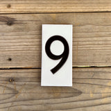 Taliesin West House Number 3" x 6" Tiles - White