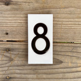 Taliesin West House Number 3" x 6" Tiles - White