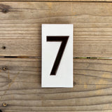 Taliesin West House Number 3" x 6" Tiles - White