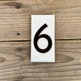 Taliesin West House Number 3" x 6" Tiles - White