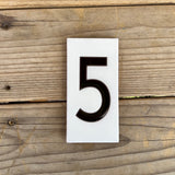 Taliesin West House Number 3" x 6" Tiles - White