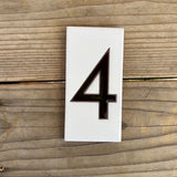 Taliesin West House Number 3" x 6" Tiles - White