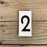 Taliesin West House Number 3" x 6" Tiles - White