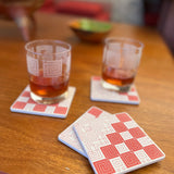 Taliesin West Whirling Arrow Square Coasters, Set of 4