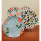 Turquoise Taliesin Line Dessert Plates