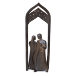 Small Romeo & Juliet with Arch Shelf Sculpture by Heloise Crista.