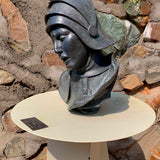 St. Joan of Arc Bust Sculpture by Heloise Crista