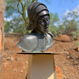 St. Joan of Arc Bust Sculpture by Heloise Crista
