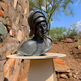 St. Joan of Arc Bust Sculpture by Heloise Crista