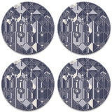 April Showers Coasters, tops of four in set