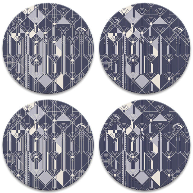April Showers Coasters, tops of four in set