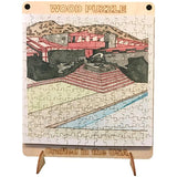 Taliesin West Wood Puzzle, completed puzzle.