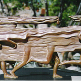 Coming into the Present Sculpture by Heloise Crista