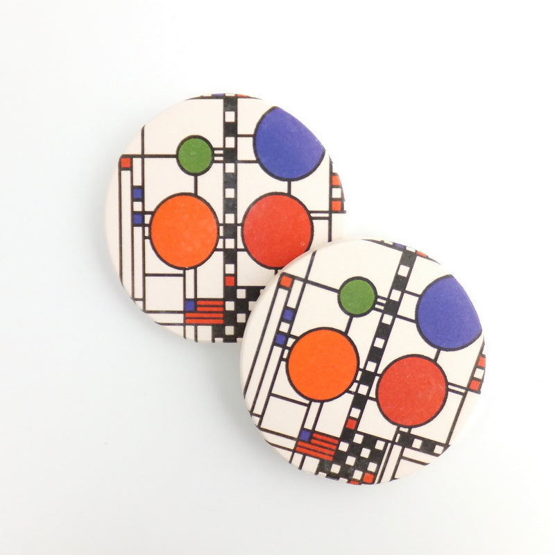Coonley Playhouse Car Coasters, tops of two in set