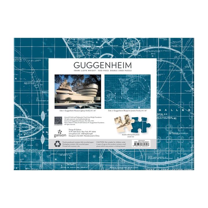 Guggenheim Museum Double Sided Puzzle