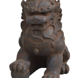 Fu Dog Male, Dark Walnut.