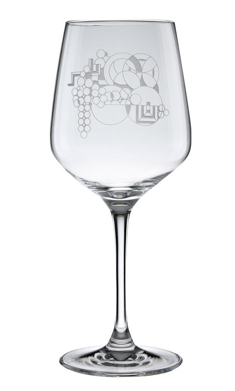 May Basket Etched Wine Glass – Frank Lloyd Wright Foundation