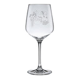 Photo of May Basked Etched Wine Glass