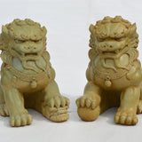 Fu Dog Pair, Weathered Bronze.