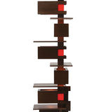 Taliesin 3 Table Lamp, side view, walnut stain