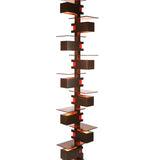 Taliesin Floor Lamp, walnut stain