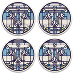 Waterlilies Coasters, tops of four in set