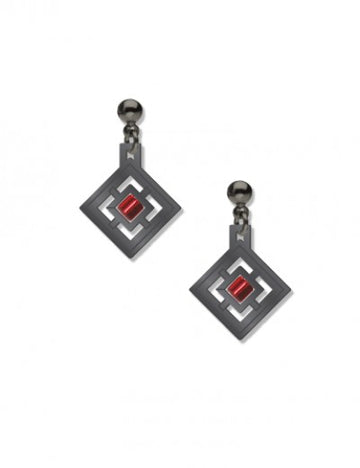 Zimmerman House Earrings with red beads