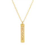 Decision Lines Necklace