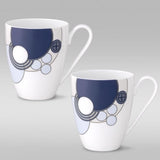 Imperial Cabaret Blue Mugs, Set of 2