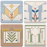 Chevron Square Coasters, Set of 4