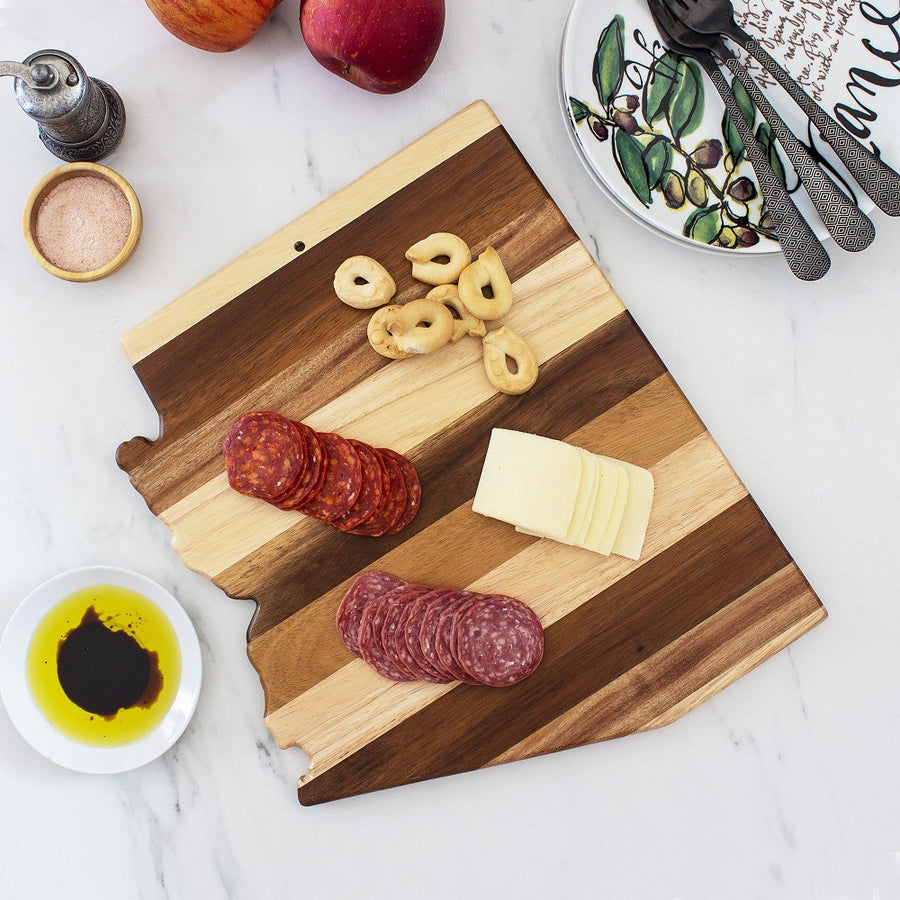 Rock & Branch® Shiplap Series Arizona State Shaped Wood Serving and Cutting Board
