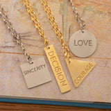 Decision Lines Necklace