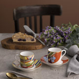 March Balloons Espresso and Saucer, Set of 2