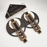 Architectural Wright Black Earrings
