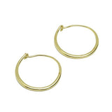 Small Thick Brass Hoops