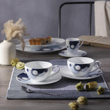 Imperial Cabaret Blue Cup and Saucer, Set of 2