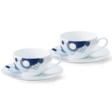 Imperial Cabaret Blue Cup and Saucer, Set of 2
