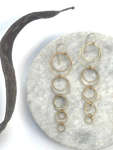 Modern Madini Hoop de Hoop Dangle Earring