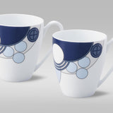 Imperial Cabaret Blue Mugs, Set of 2