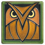 Green Oak Owl 4" x 4" Tile
