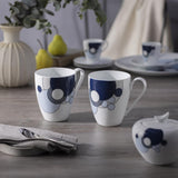 Imperial Cabaret Blue Mugs, Set of 2